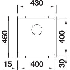 Zlewozmywak BLANCO Subline 400-U Silgranit