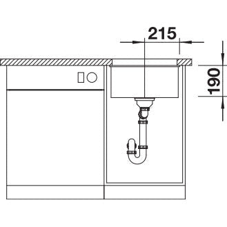 Zlewozmywak BLANCO Subline 400-U Silgranit