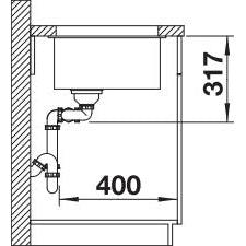 Zlewozmywak BLANCO Subline 430/270-U Silgranit