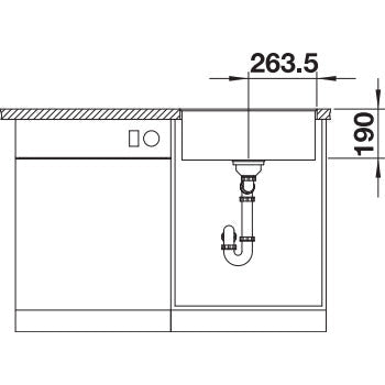 Zlewozmywak BLANCO Subline 500-F Silgranit
