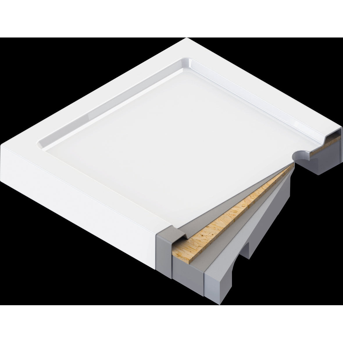 Brodzik akrylowy prostokątny 120x90 cm Deante Jasmin Plus KTJ_043B 3