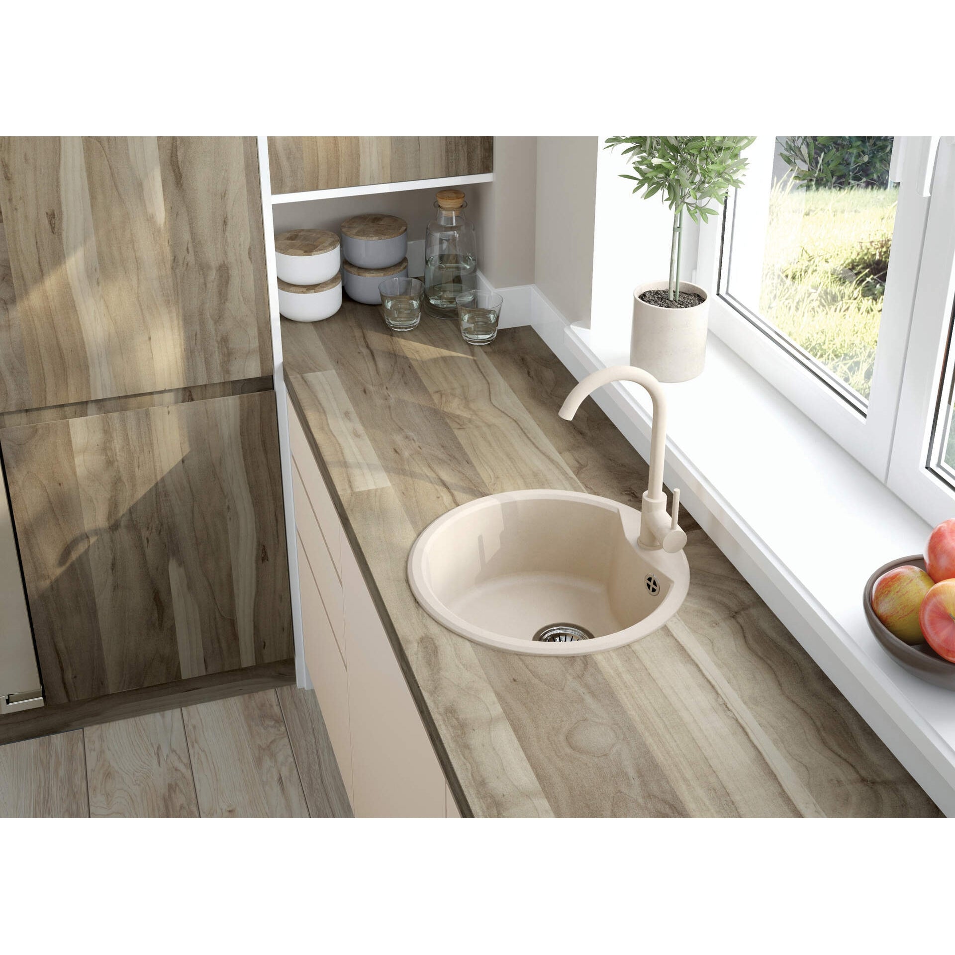 Zlewozmywak granitowy 1-komorowy Deante Solis ZRS_5803 3