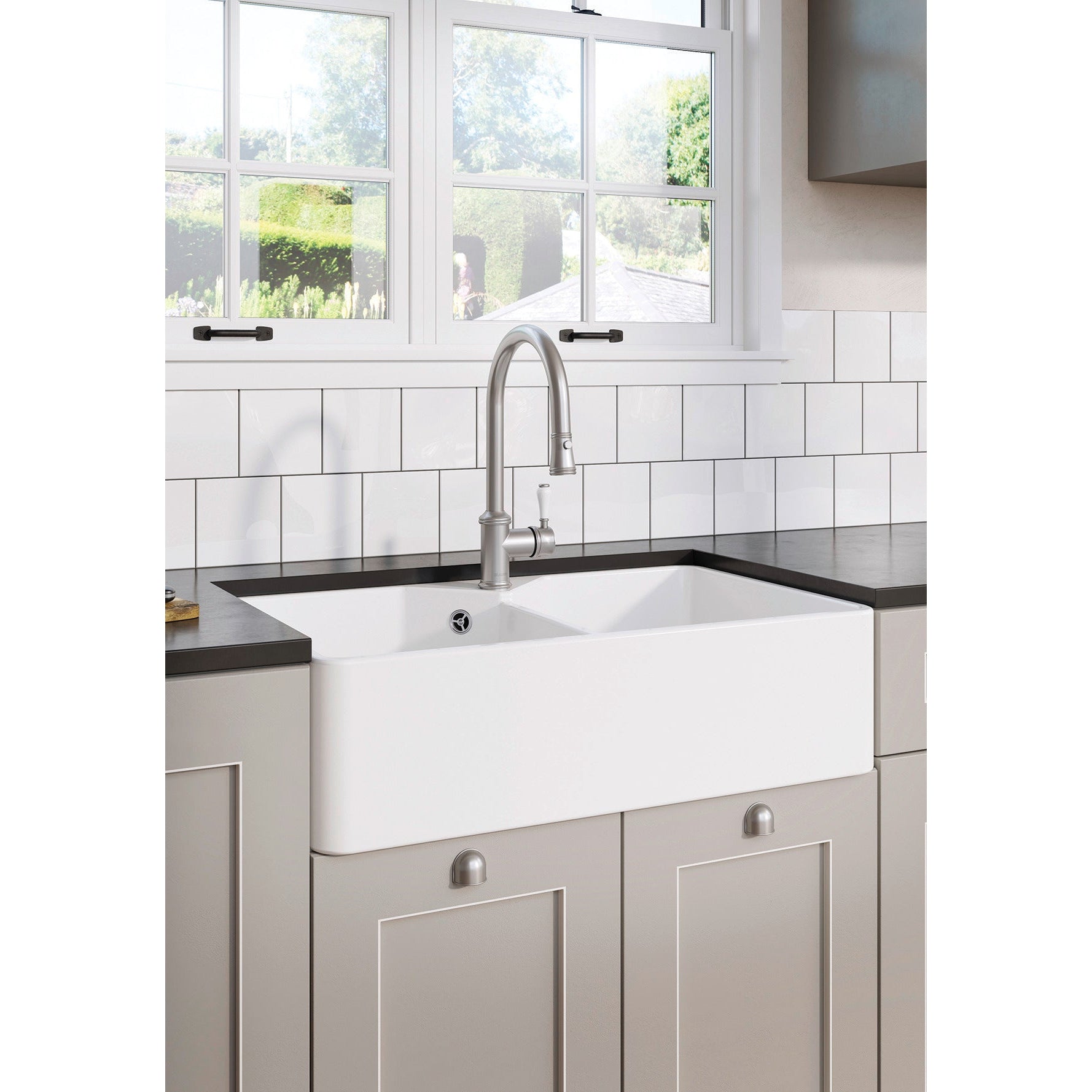 Zlewozmywak ceramiczny farmerski BLANCO Villae Farmhouse Double