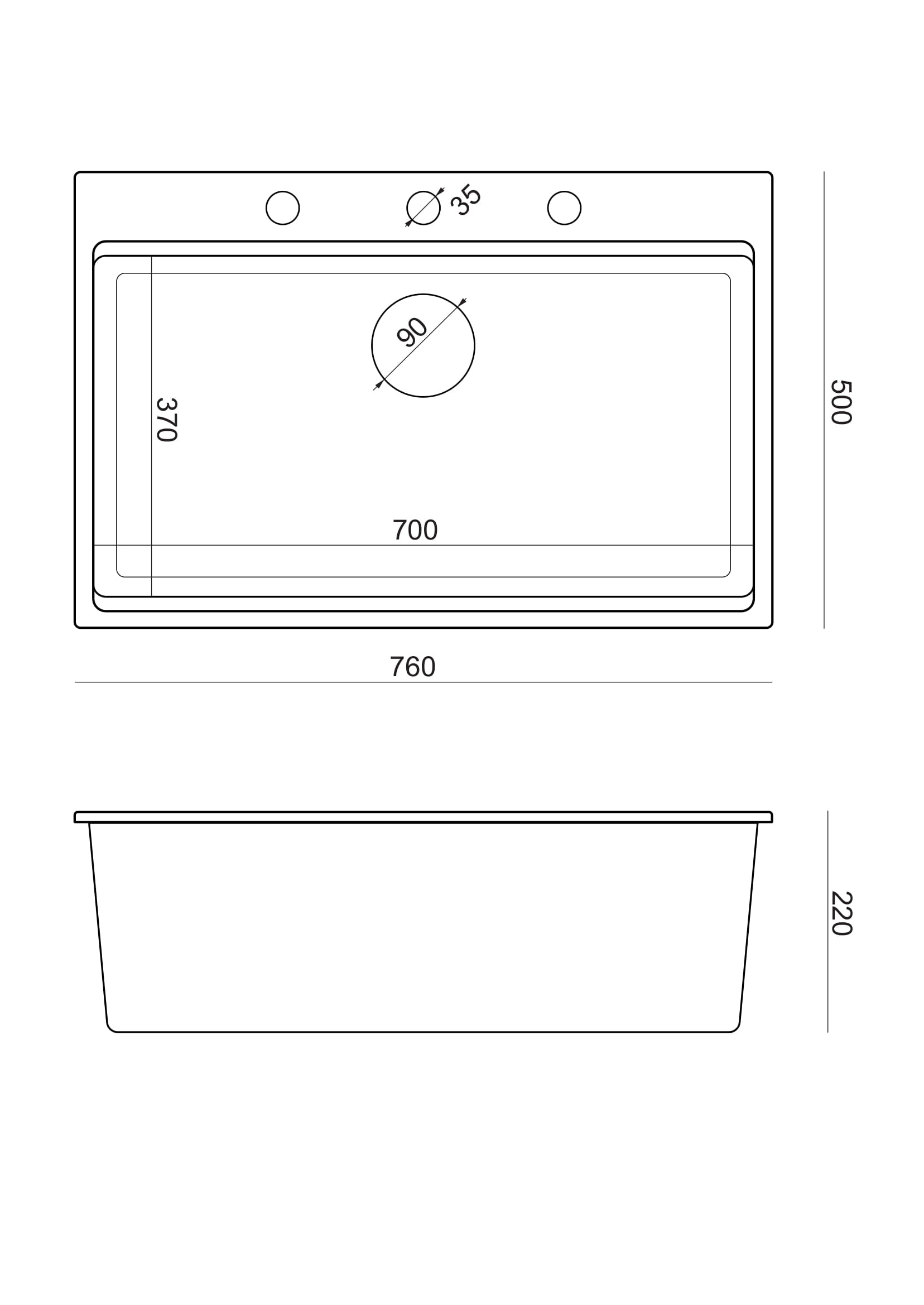 Zlewozmywak granitowy BENEDICT Workstation GraniteQ HardRock alabaster - biały