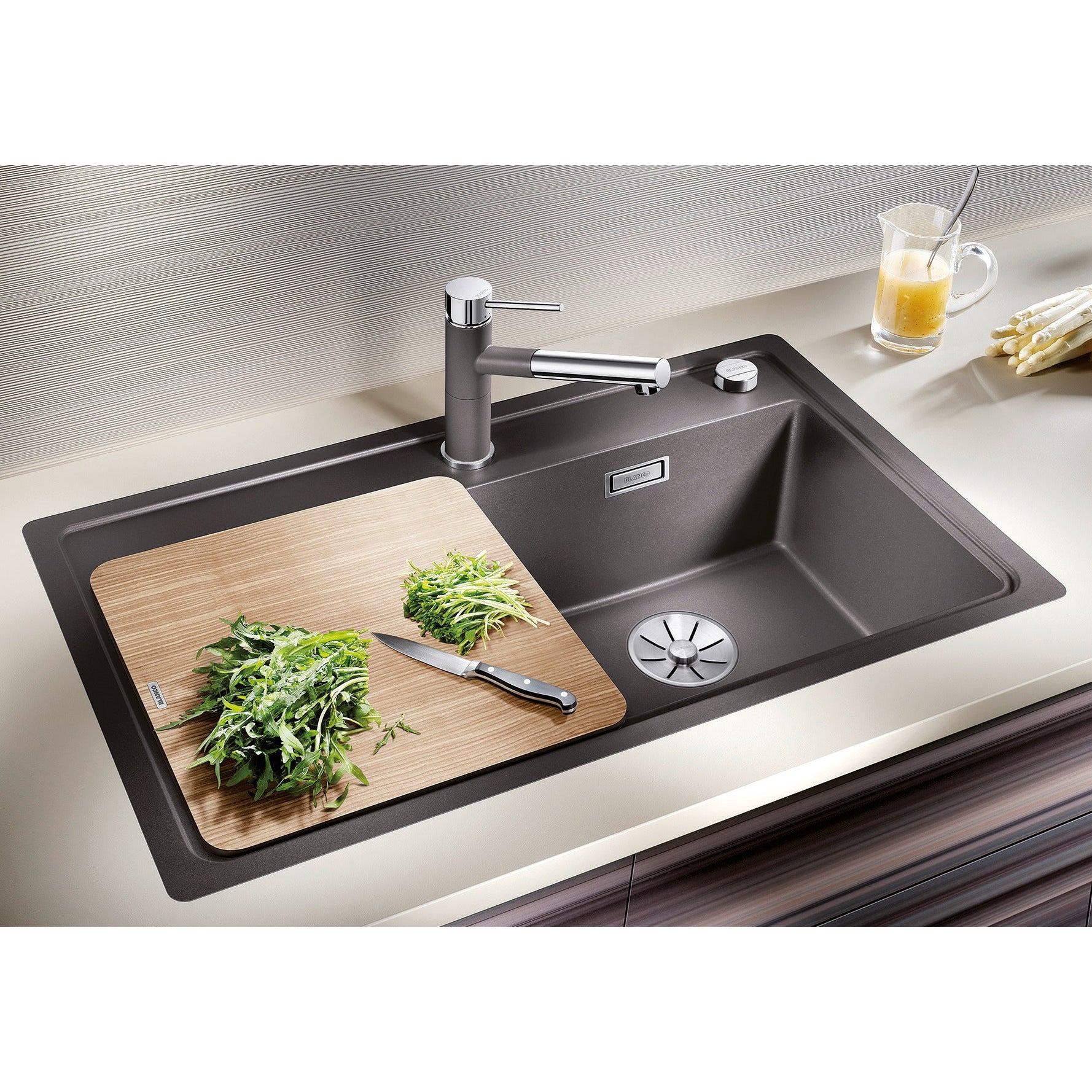 Zlewozmywak BLANCO Zenar 45 S-F Silgranit PuraDur, z korkiem automatycznym