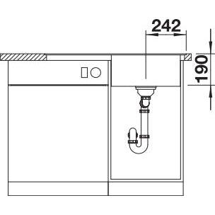 Zlewozmywak BLANCO Zenar 45 S-F Silgranit PuraDur, z korkiem automatycznym