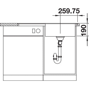 Zlewozmywak BLANCO Zenar 5 S-F Silgranit PuraDur, z korkiem automatycznym