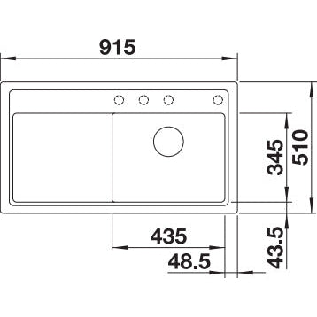 Zlewozmywak BLANCO Zenar 5 S Silgranit PuraDur, z korkiem automatycznym