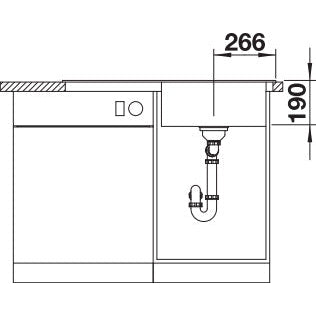 Zlewozmywak BLANCO Zenar 5 S Silgranit PuraDur, z korkiem automatycznym