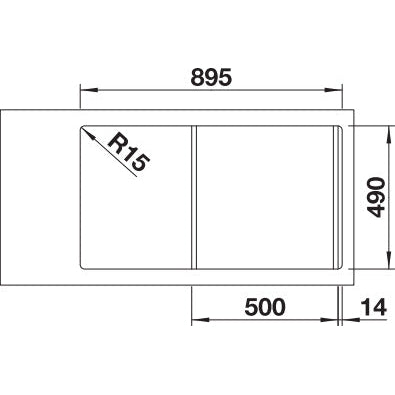 Zlewozmywak BLANCO Zenar 5 S Silgranit PuraDur, z korkiem automatycznym
