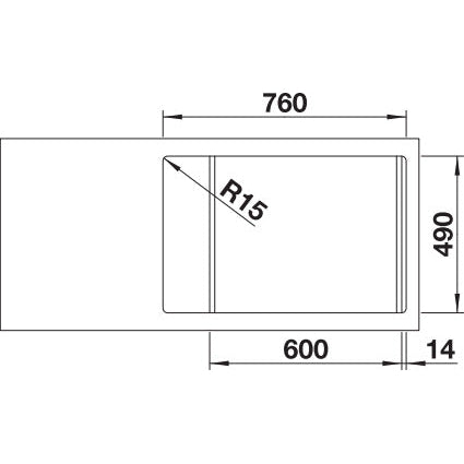Zlewozmywak BLANCO Zenar XL 6 S Compact Silgranit PuraDur, z korkiem automatycznym