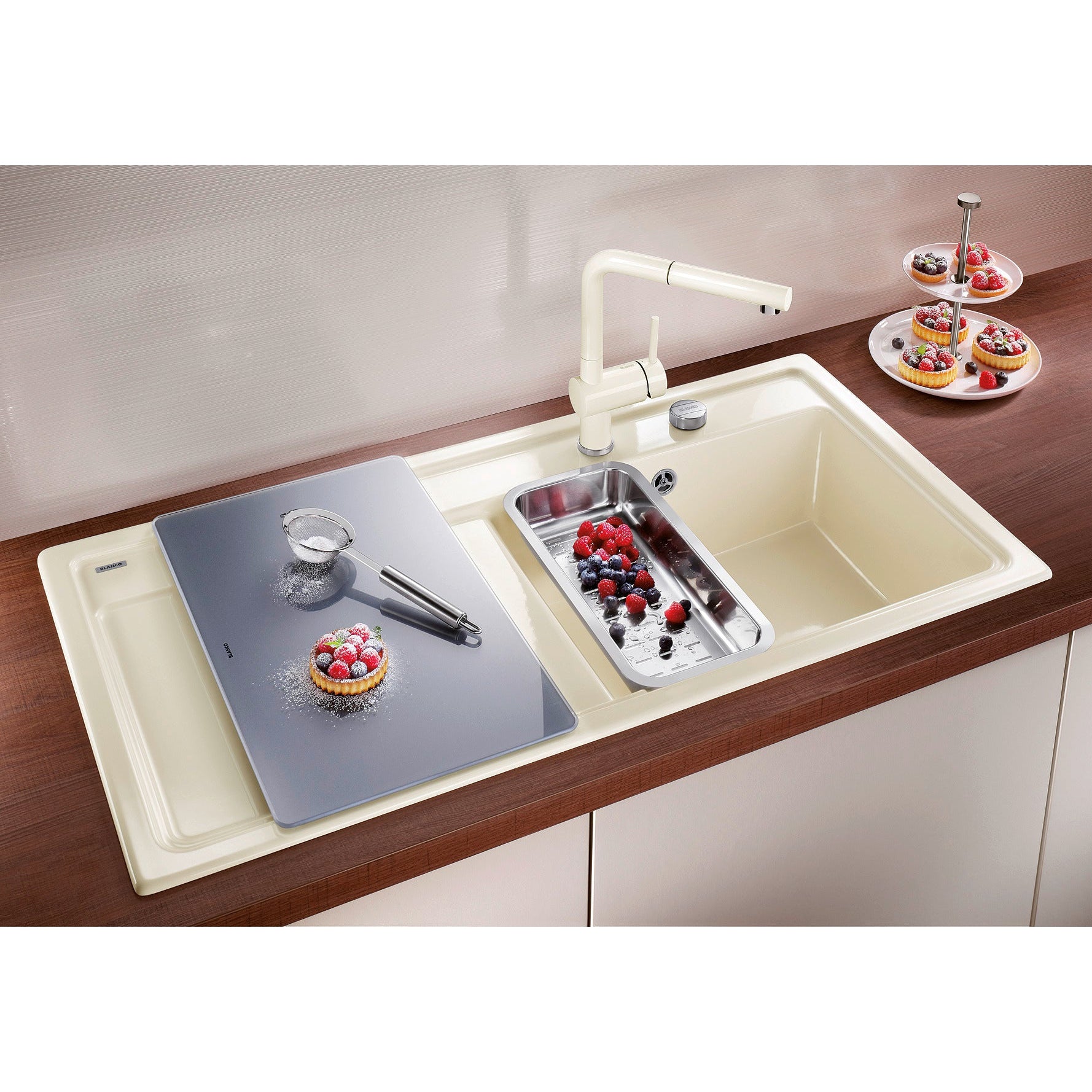 Zlewozmywak BLANCO Zenar XL 6 S Silgranit PuraDur, z korkiem automatycznym