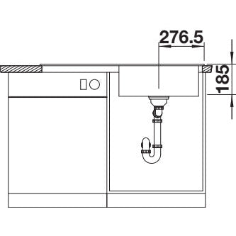 Zlewozmywak BLANCO Zenar XL 6 S Silgranit PuraDur, z korkiem automatycznym