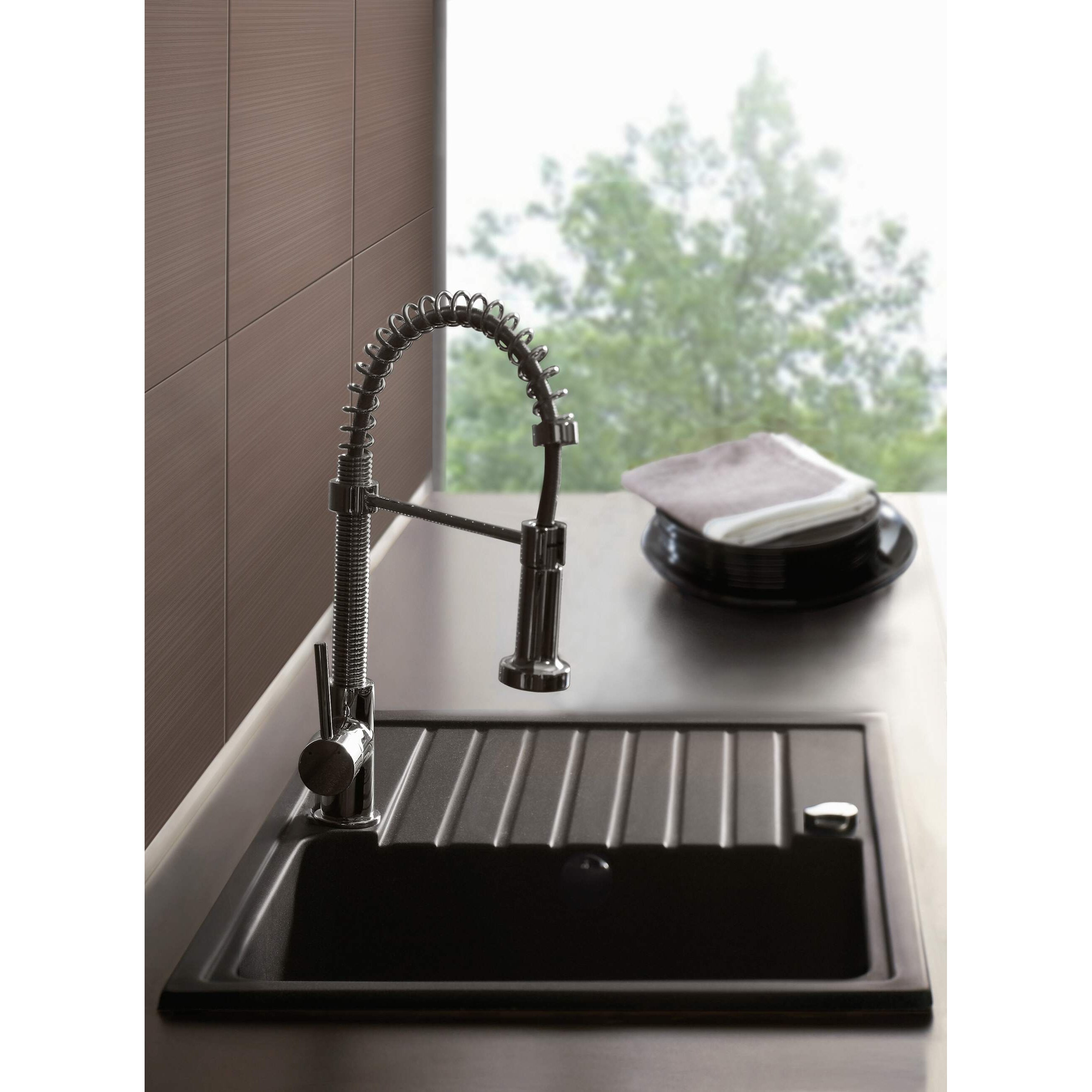 Zlewozmywak granitowy 1-komorowy z ociekaczem Deante Zorba ZQZ_2113 6