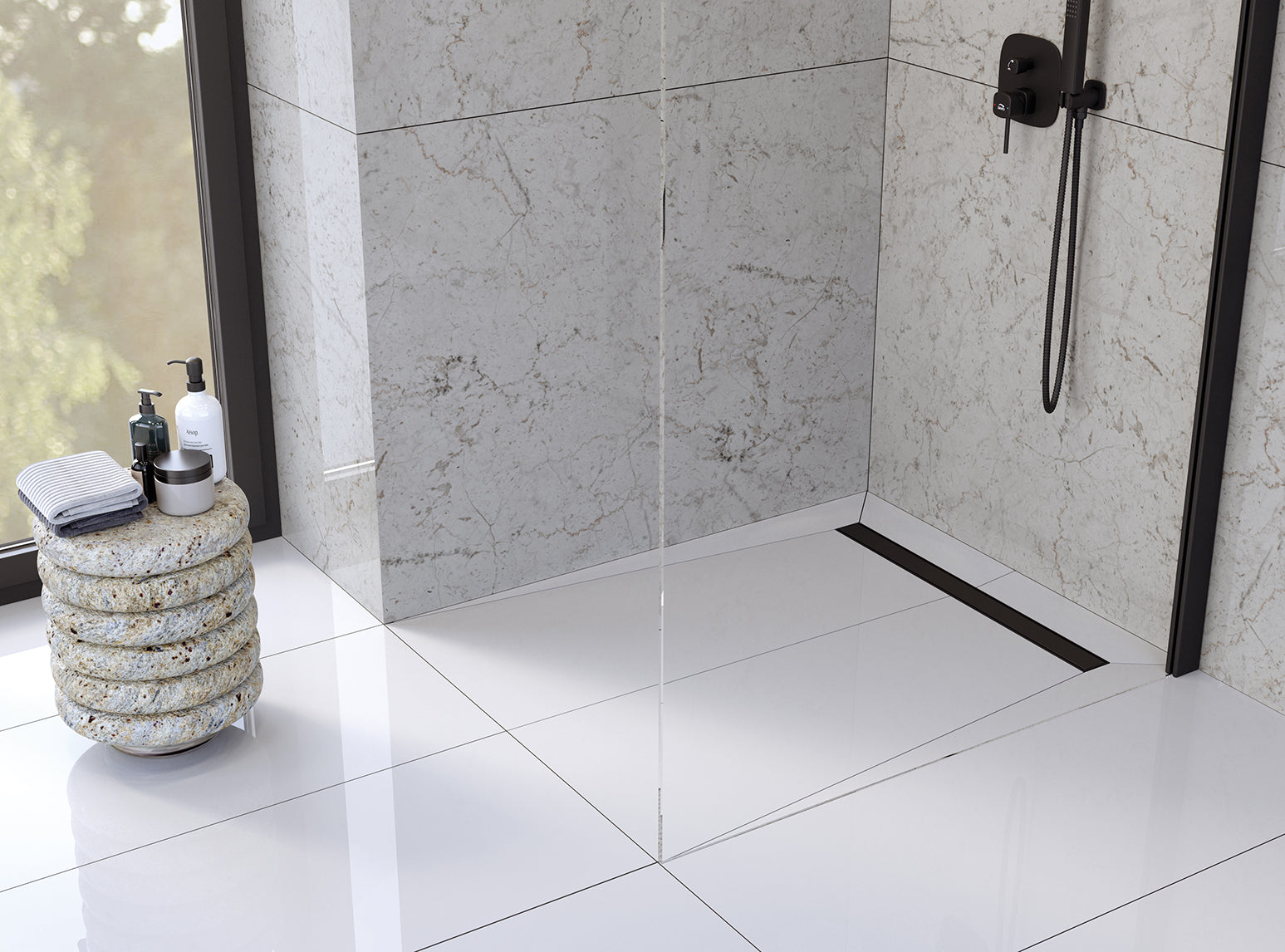 Odpływ liniowy 100 cm Laveo Basso