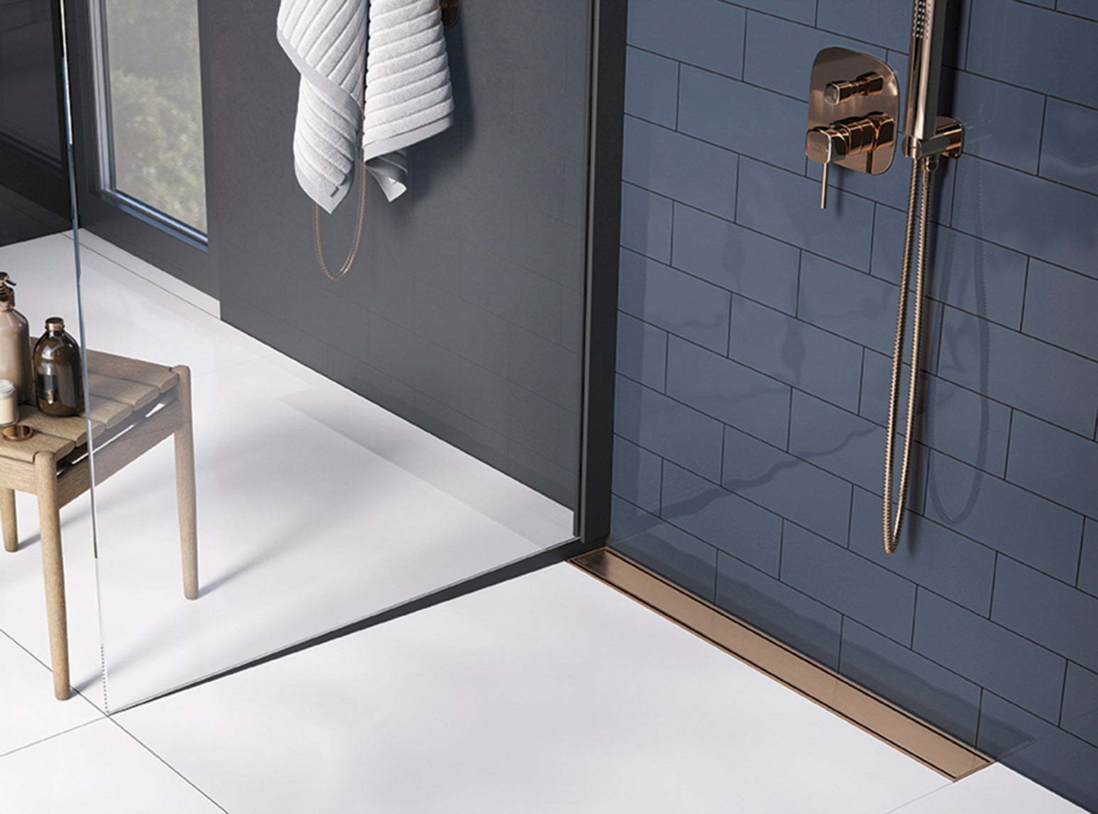 Odpływ liniowy przyścienny 90 cm Laveo Basso