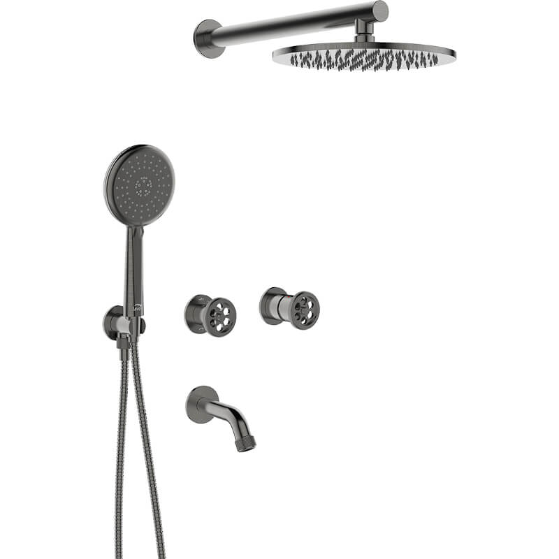 Muro - bateria wannowo-natryskowa podtynkowa z zestawem natryskowym