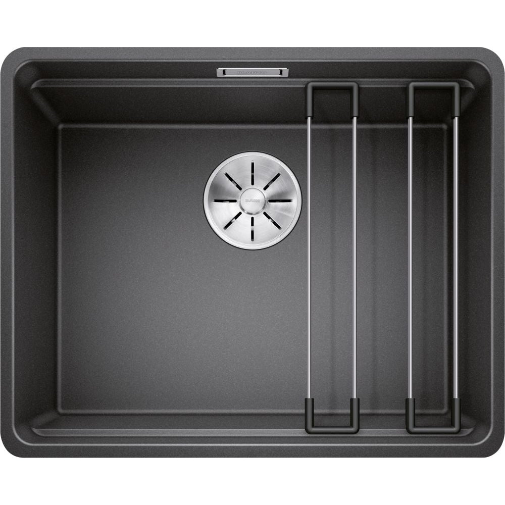 BLANCO ETAGON 500-F Silgranit PuraDur Antracyt, InFino, szyny - Frapeti