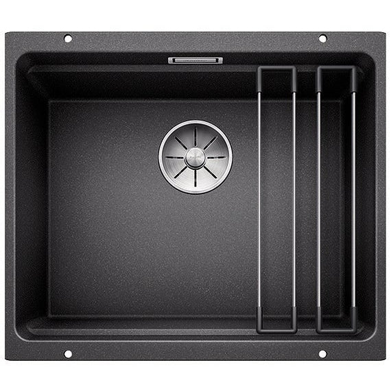 BLANCO ETAGON 500-U Silgranit PuraDur Antracyt, InFino, szyny - Frapeti