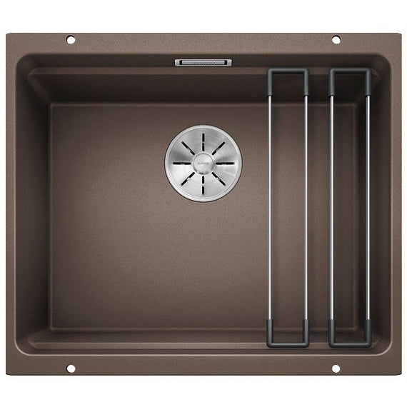 BLANCO ETAGON 500-U Silgranit PuraDur Kawowy, InFino, szyny - Frapeti