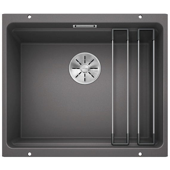 BLANCO ETAGON 500-U Silgranit PuraDur Szarość skały, InFino, szyny - Frapeti