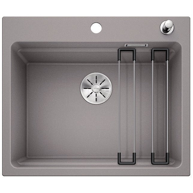 BLANCO ETAGON 6 Silgranit PuraDur Alumetalik, korek auto., InFino, szyny - Frapeti