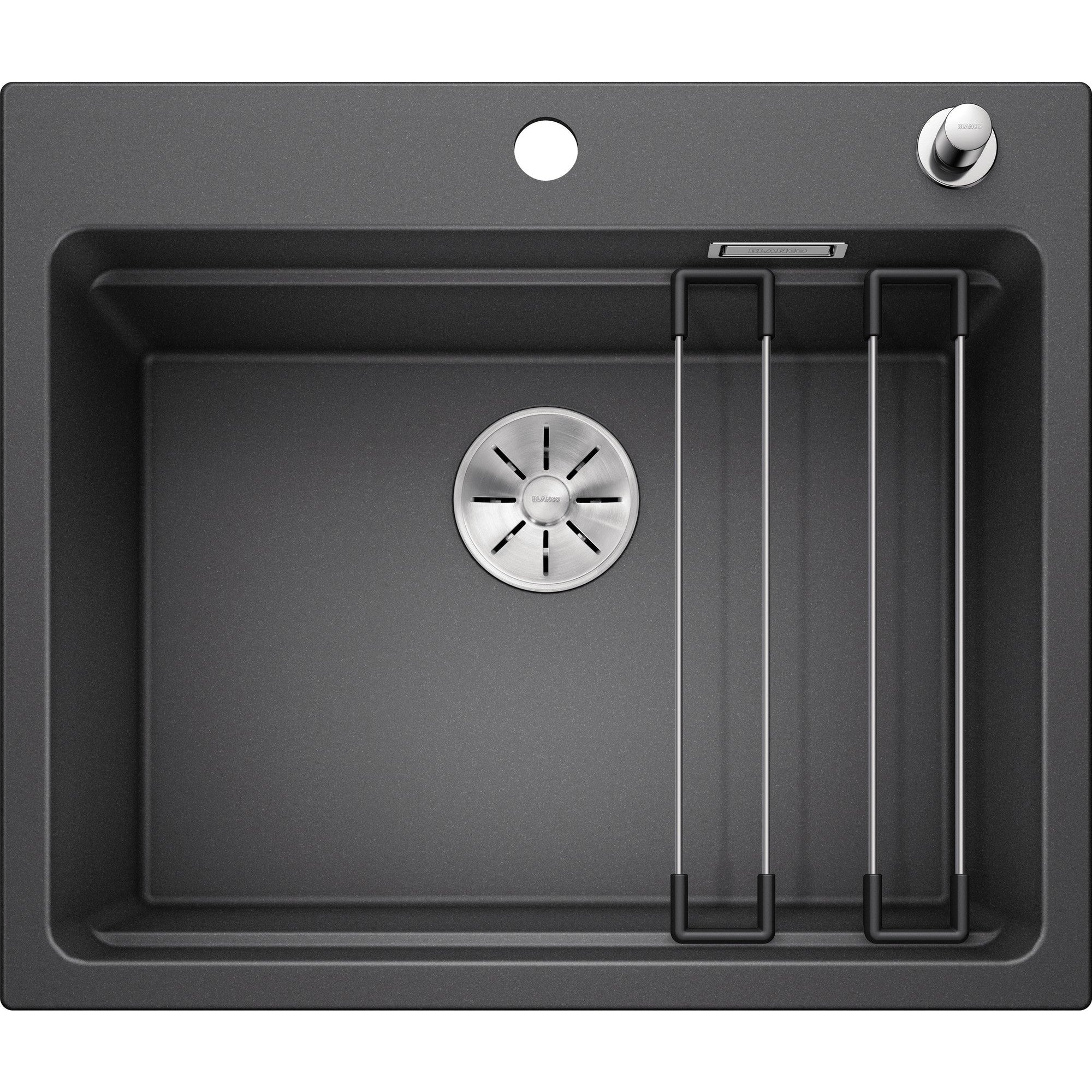 BLANCO ETAGON 6 Silgranit PuraDur Antracyt, korek auto., InFino, szyny - Frapeti