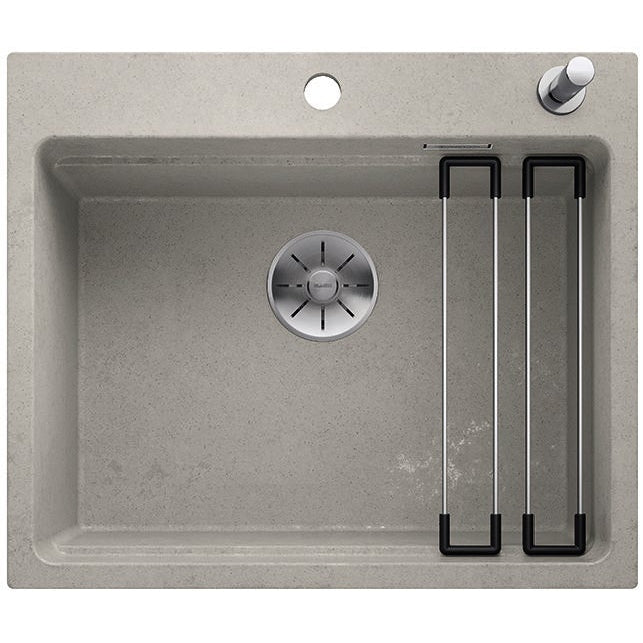 BLANCO ETAGON 6 Silgranit PuraDur Beton Style, korek auto., InFino, szyny - Frapeti