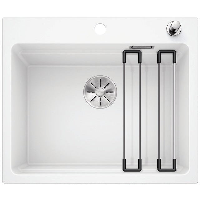 BLANCO ETAGON 6 Silgranit PuraDur Biały, korek auto., InFino, szyny - Frapeti