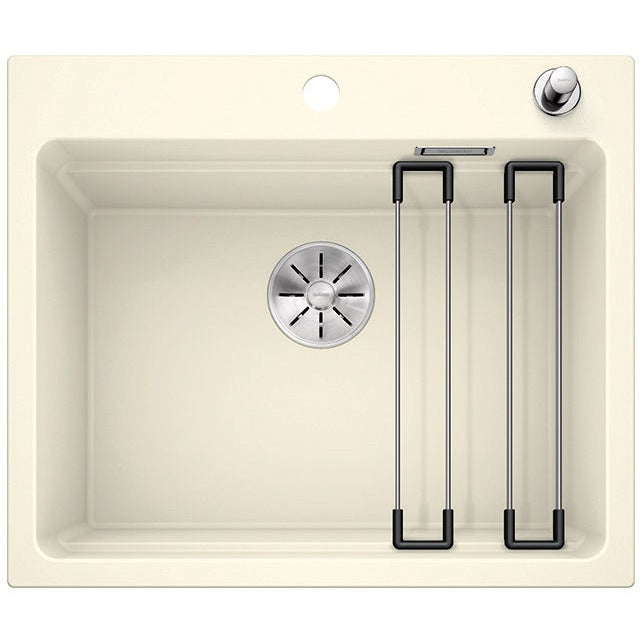 BLANCO ETAGON 6 Silgranit PuraDur Jaśmin, korek auto., InFino, szyny - Frapeti