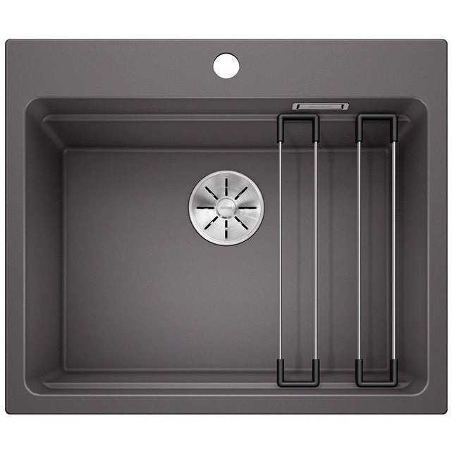 BLANCO ETAGON 6 Silgranit PuraDur Szarość skały, InFino, szyny - Frapeti