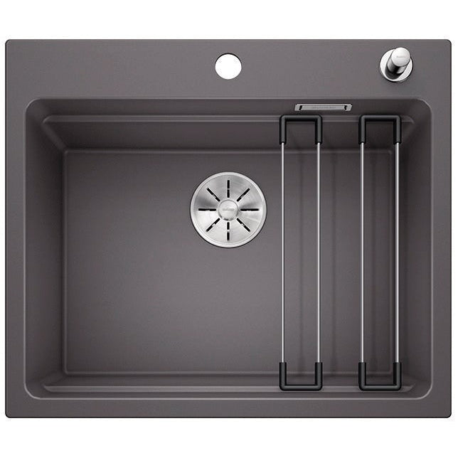 BLANCO ETAGON 6 Silgranit PuraDur Szarość skały, korek auto., InFino, szyny - Frapeti