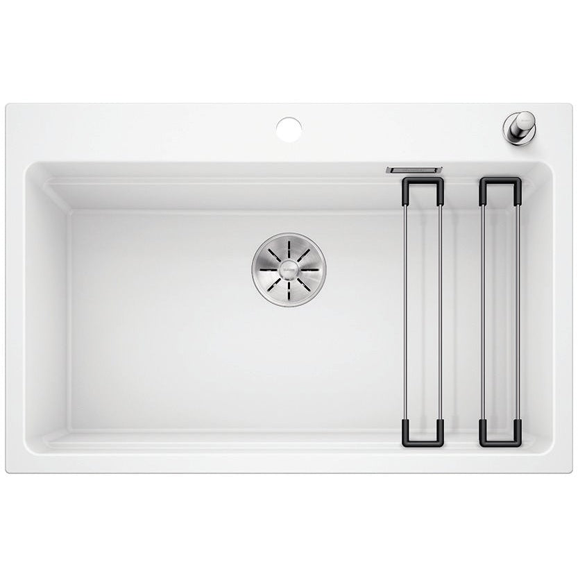 BLANCO ETAGON 8 Silgranit PuraDur Biały, korek auto., InFino, szyny - Frapeti