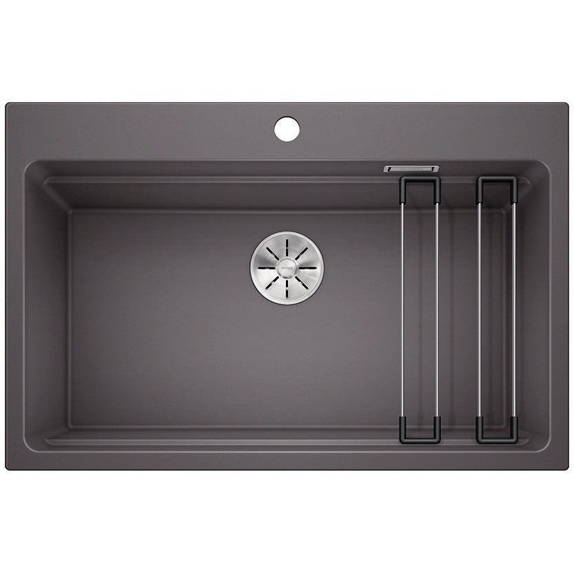 BLANCO ETAGON 8 Silgranit PuraDur Szarość skały, InFino, szyny - Frapeti