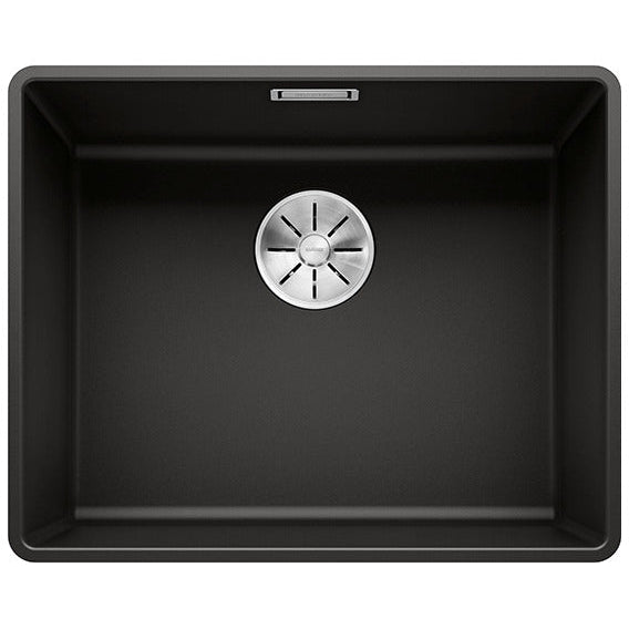 BLANCO SUBLINE 500-F Silgranit PuraDur Czarny, InFino - Frapeti