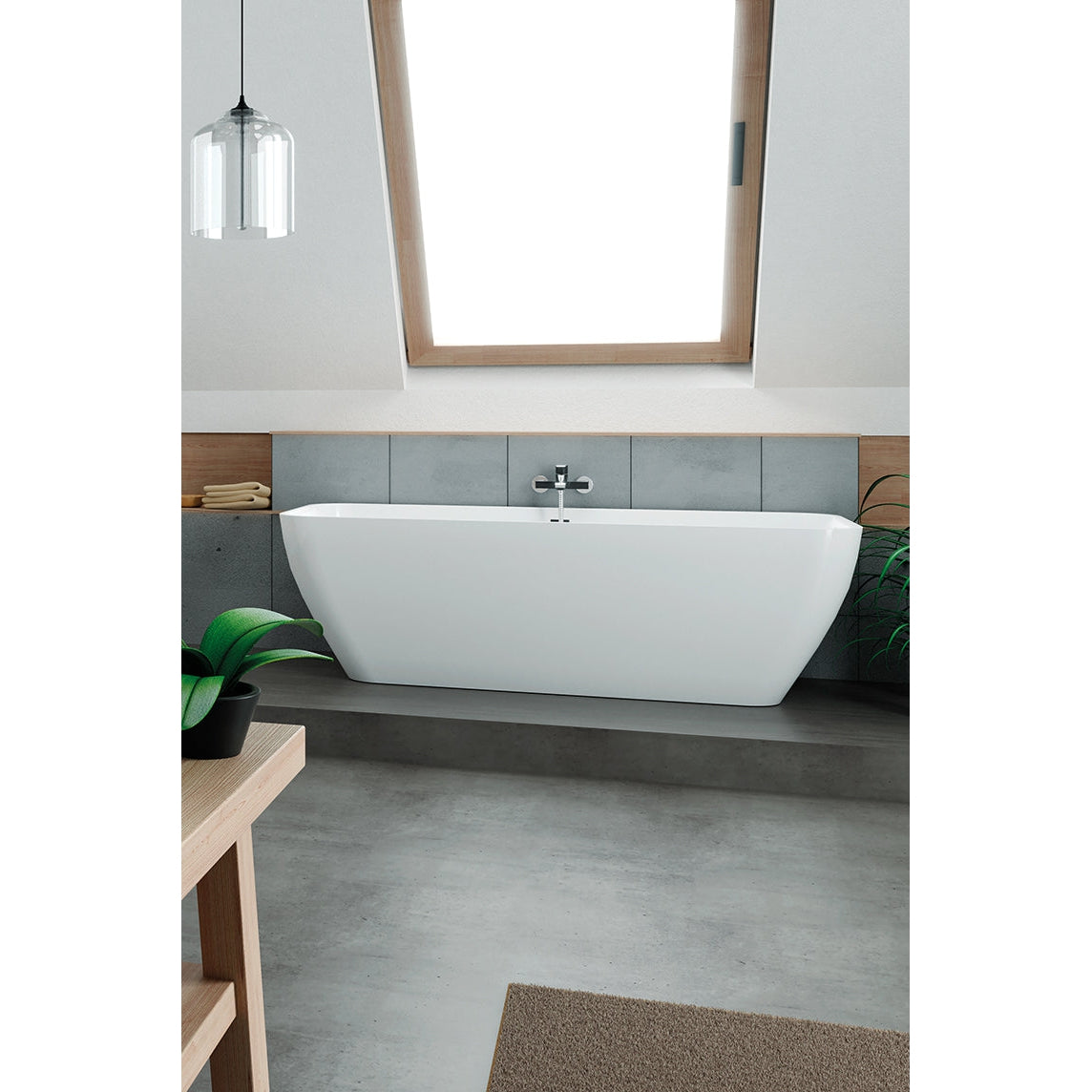 Bateria wannowa ścienna bez zestawu natryskowego Laveo Largo