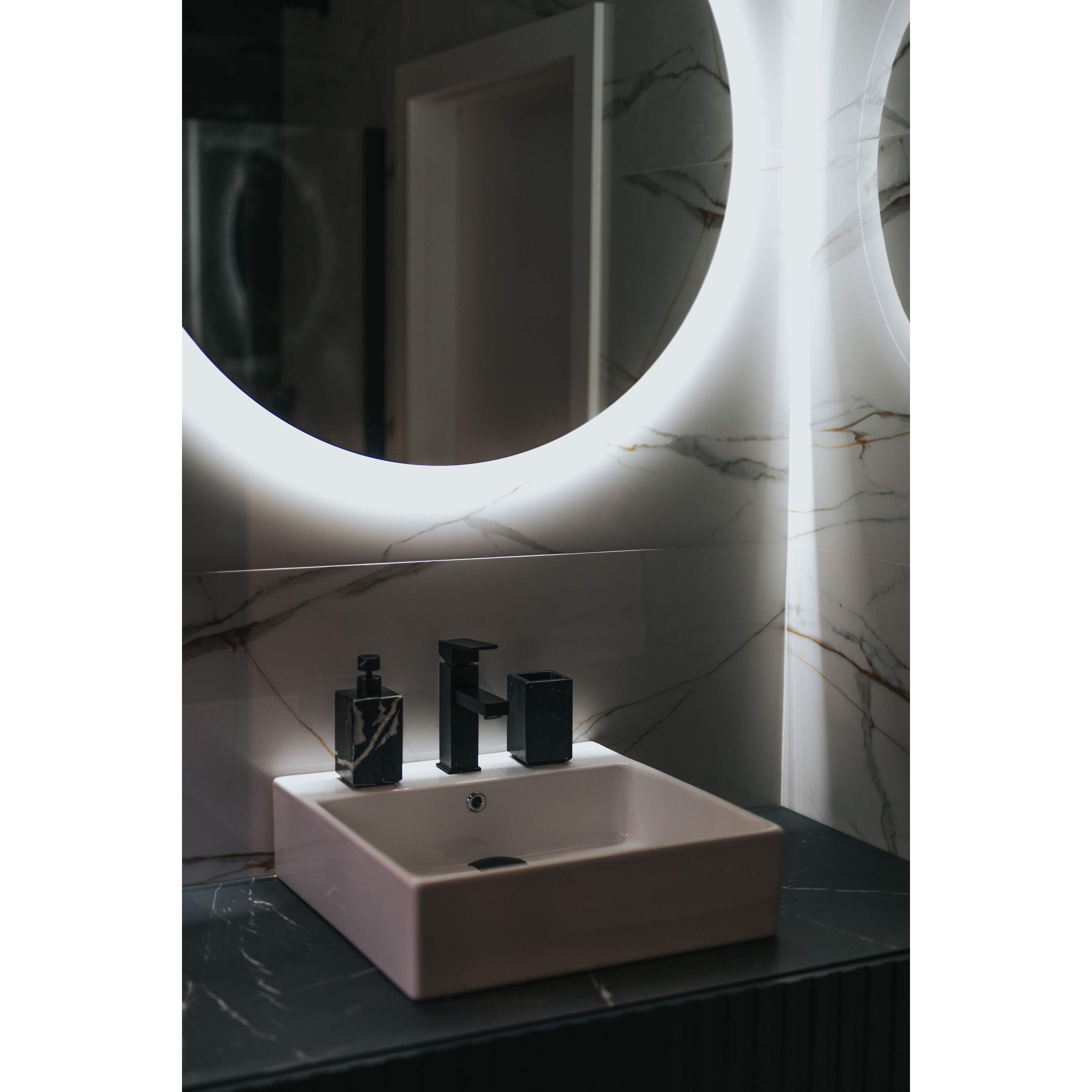 Umywalka ceramiczna nablatowa - 50x50 cm Deante Temisto CDT_6U5S 24