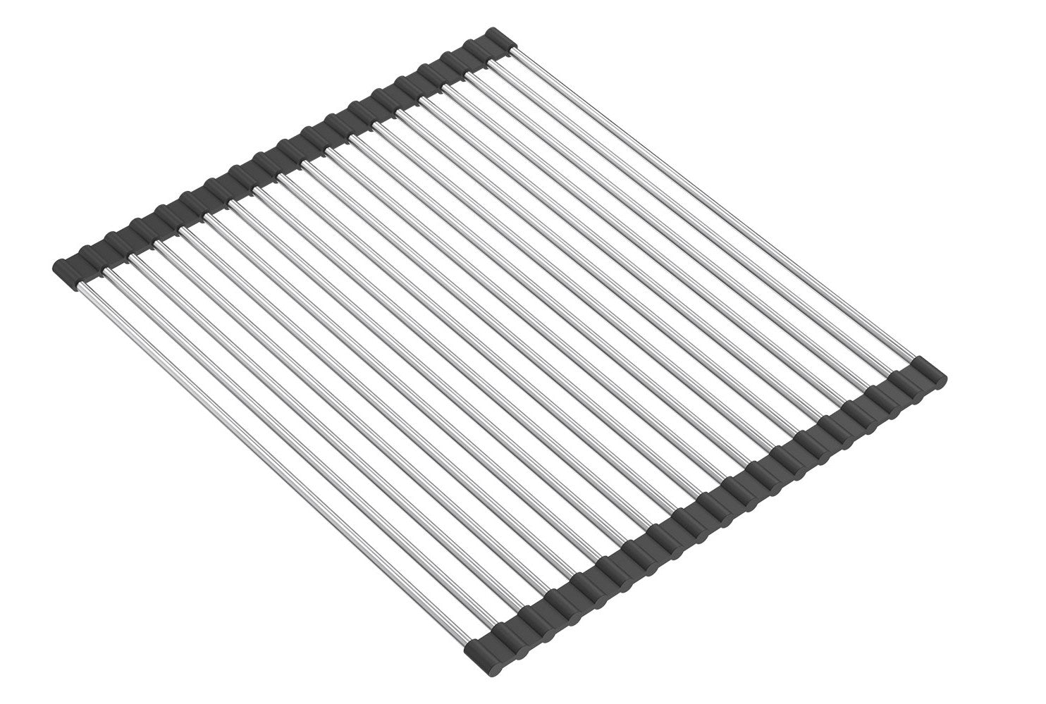 Zestaw zlewozmywak granitowy Quadron MARC czarny/pure carbon elementy stalowe dodatki
