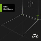Odpływ liniowy przyścienny 70 cm Laveo Basso