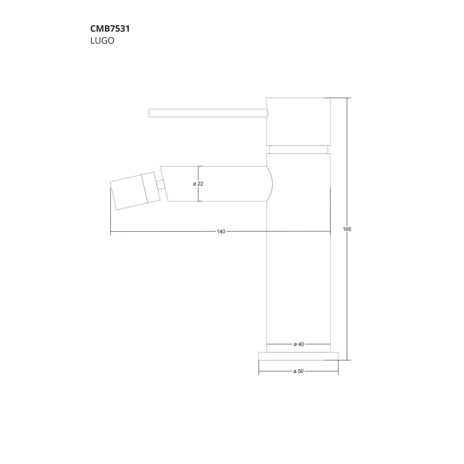 Bateria bidetowa Corsan CMB7531 Lugo