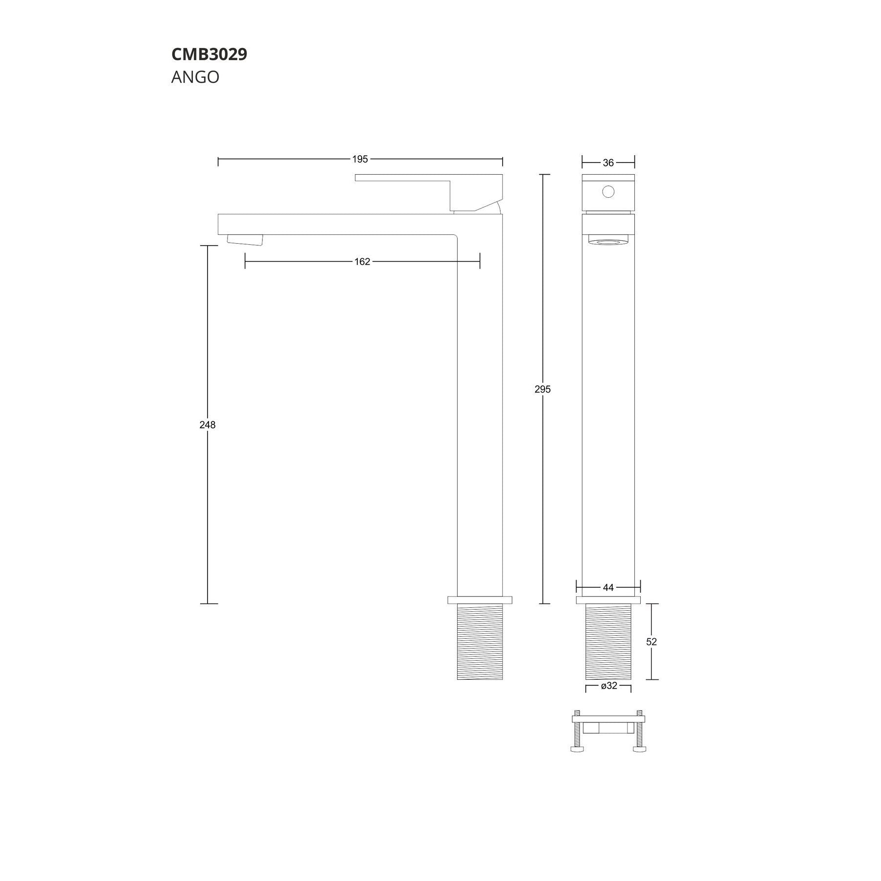 Bateria umywalkowa Corsan CMB3029 Ango