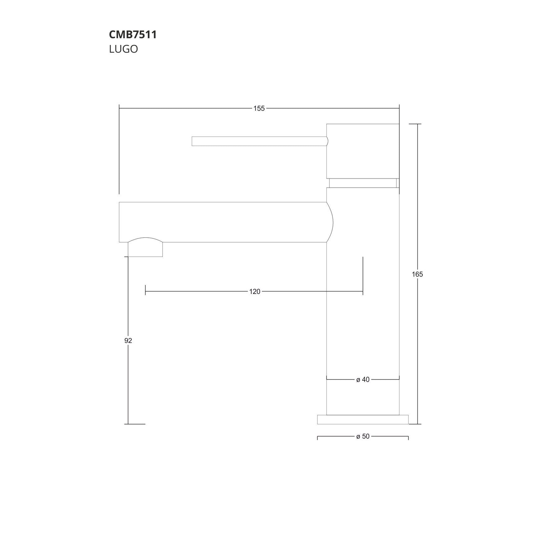Bateria umywalkowa Corsan CMB7511 Lugo