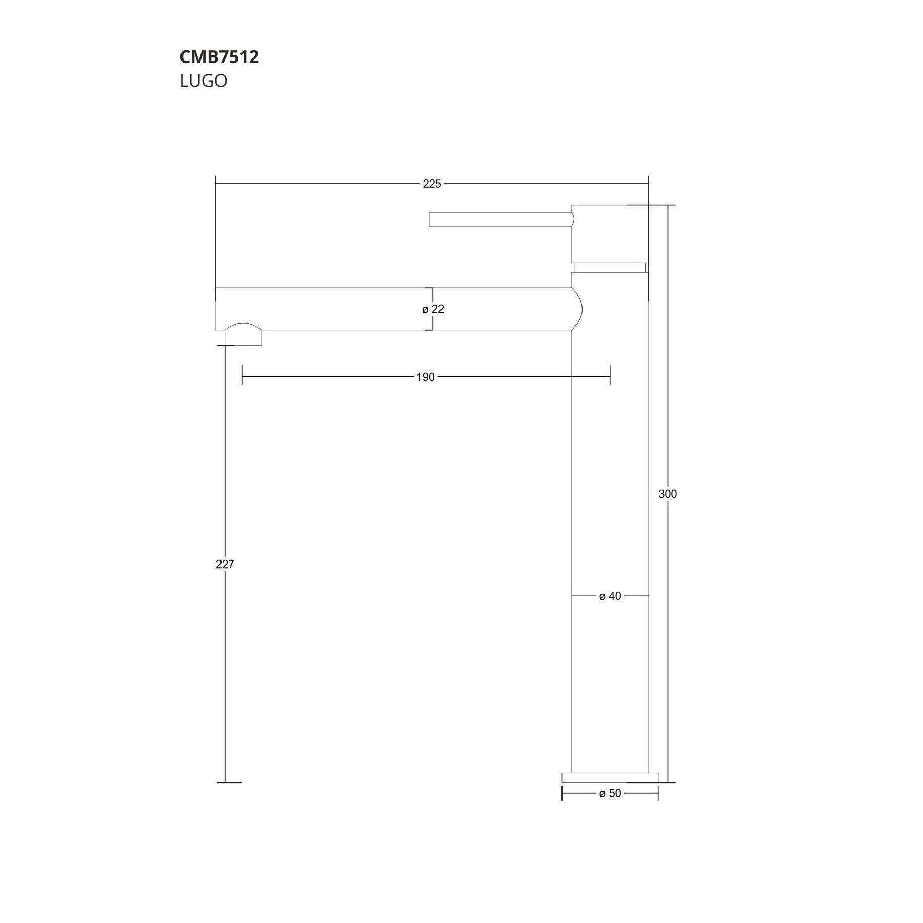 Bateria umywalkowa Corsan CMB7512 Lugo
