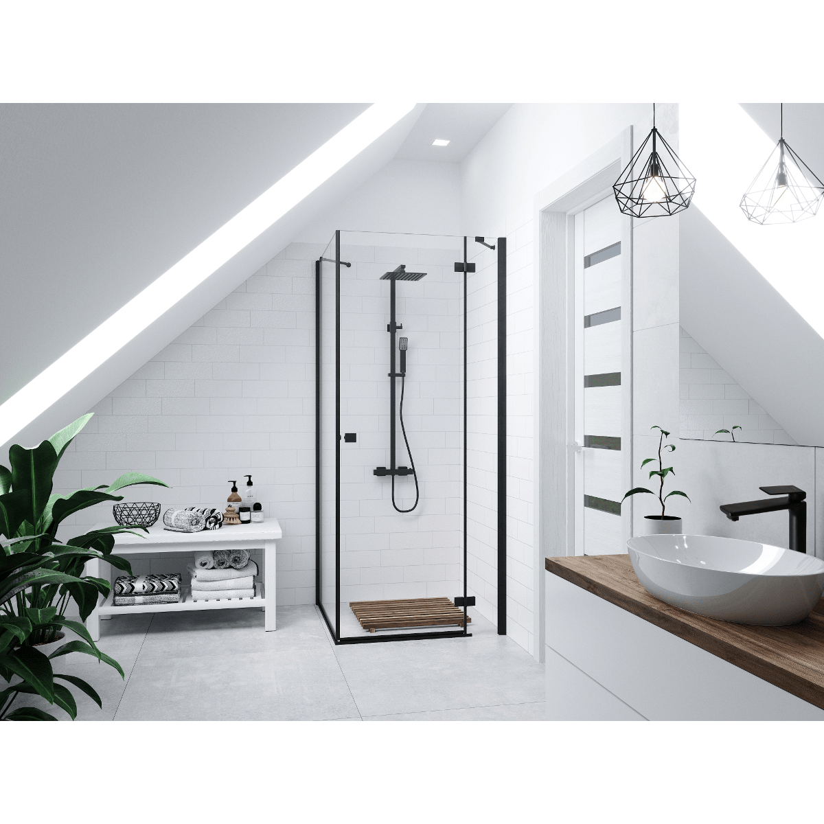 Kolumna prysznicowa Corsan Ango CMN018 / CMN019 z termostatem