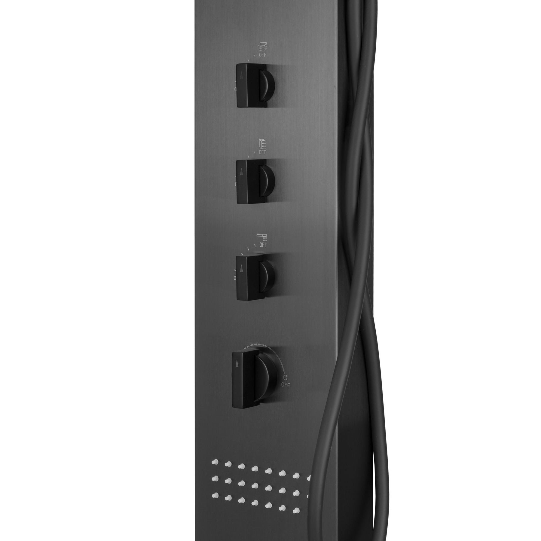 Panel prysznicowy Corsan Neo S060 z opcją wylewki