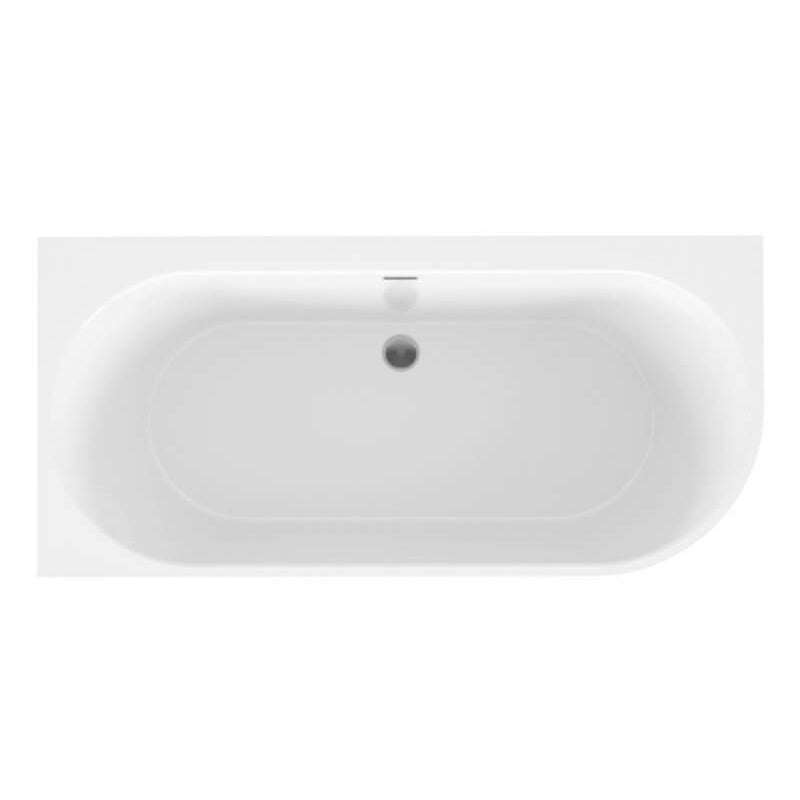 Wanna wolnostojąca przyścienna 160x75 SOLA Lewa Polimat