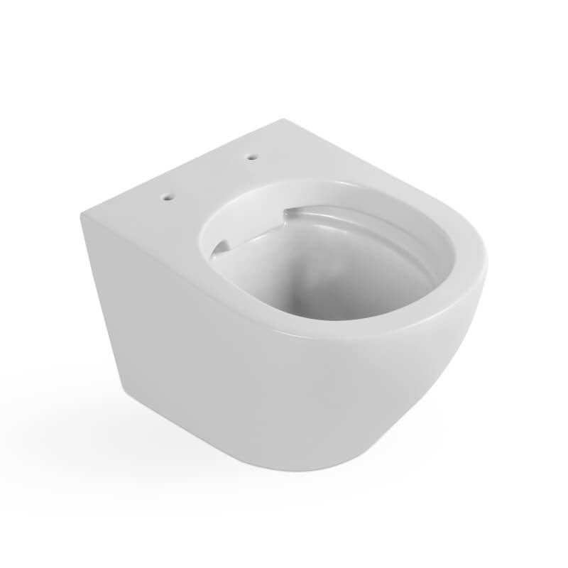 Miska toaletowa ustępowa wisząca bezkołnierzowa z deską Laveo Desna