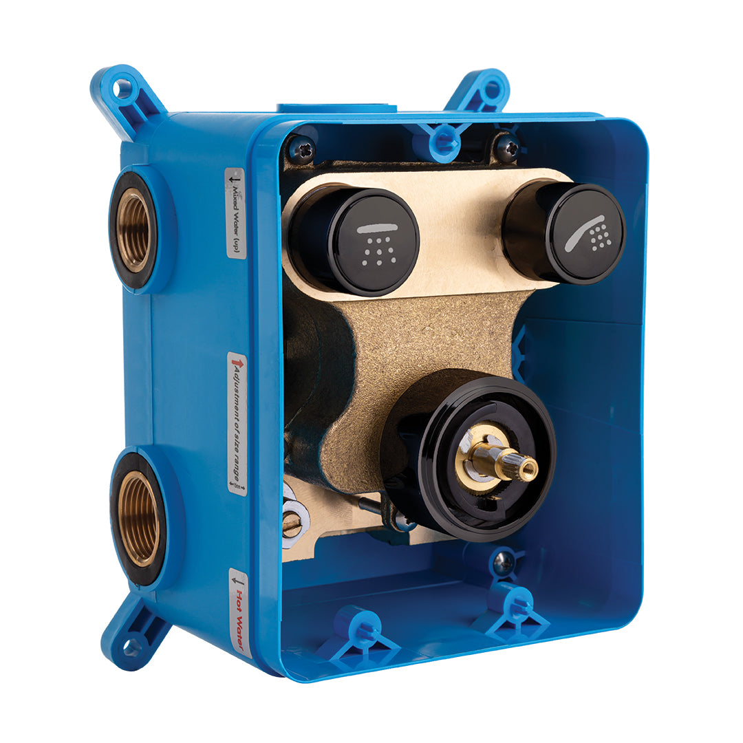 Komplet natryskowy z baterią podtynkową termostatyczną Laveo Volumo