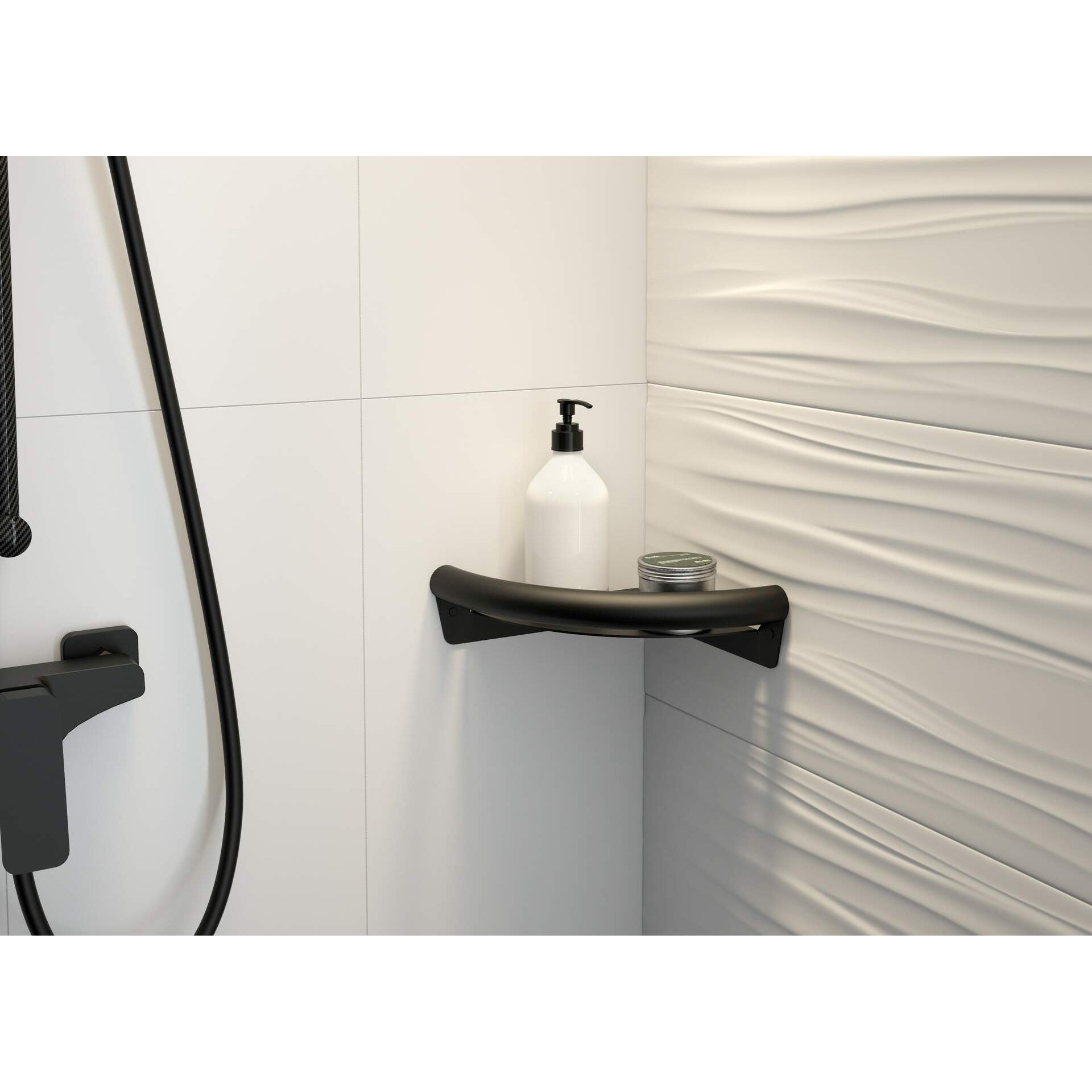 Uchwyt narożny z półką Deante Vital NIV_B41K 5