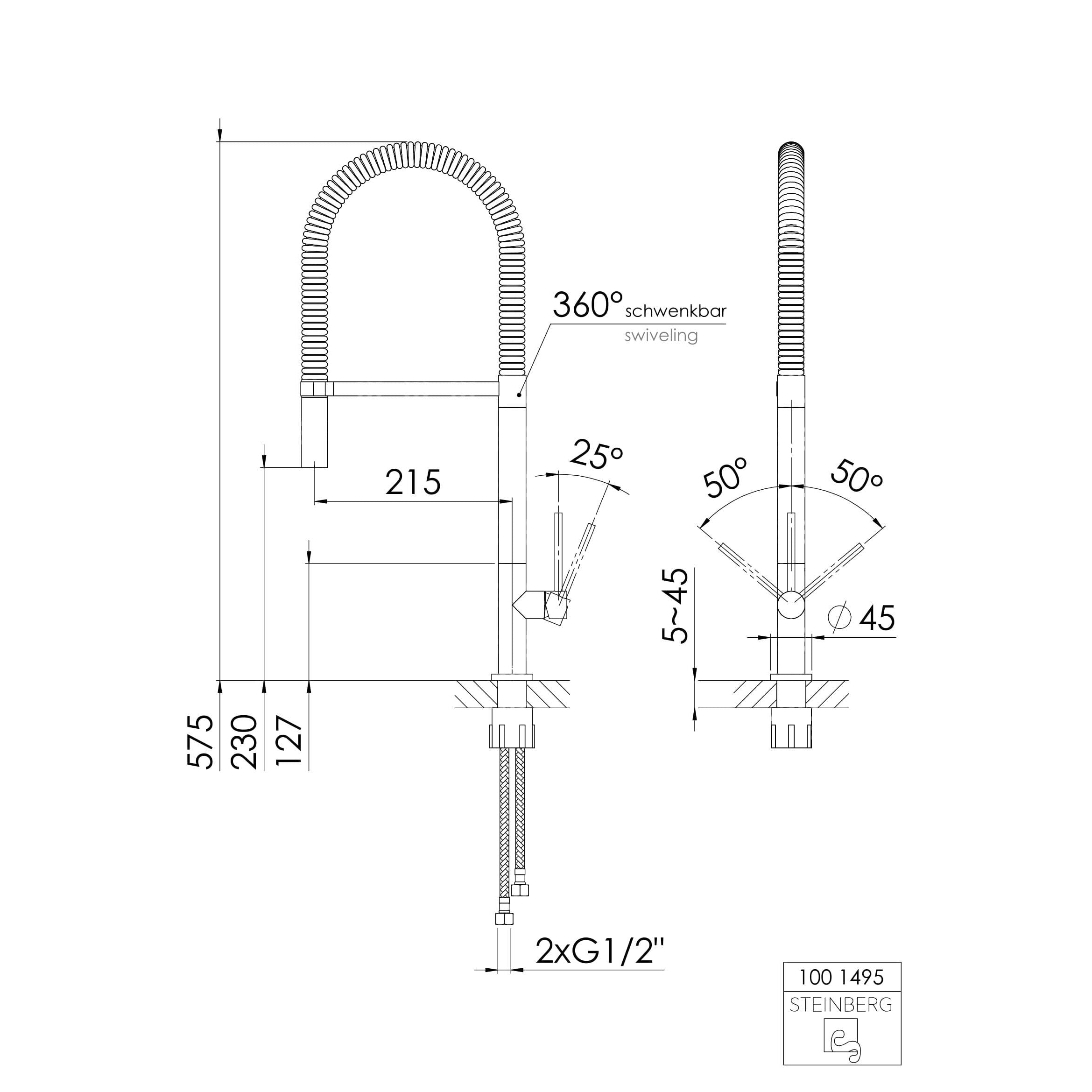 Bateria kuchenna Steinberg Seria 100 1495